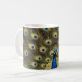 Blauwe Pauw Koffiemok (Voorkant links)