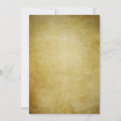 Blauwe Pauw Rustieke Save the Date Kaart (Achterkant)