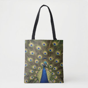 Blauwe Pauw Tote Bag