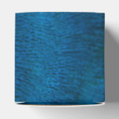 Blauwe pauwenveren bedankdoosjes (Bovenkant)