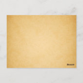 Blauwe Peacocks Vintage Trouwtafel nummer Briefkaart (Achterkant)