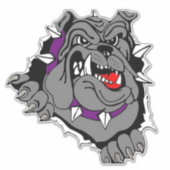 Blauwe peerwagens, autodecoratie sticker (Voorkant)