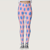 Blauwe pekels leggings (Voorkant)