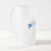 Blauwe pekelvis Mok (Voorkant links)