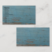 Blauwe pelletverf visitekaartje (Voorkant / Achterkant)