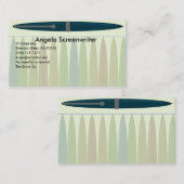 Blauwe pen visitekaartje (Voorkant / Achterkant)