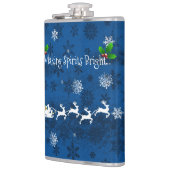 Blauwe pendelfles heupfles (Links)