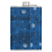 Blauwe pendelfles heupfles (Achterkant)