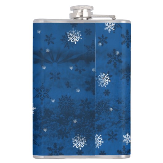 Blauwe pendelfles heupfles (Achterkant)