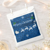 Blauwe pendelhoes en rendiertassen bedankzakje (Geknipt)