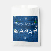 Blauwe pendelhoes en rendiertassen bedankzakje (Voorkant)