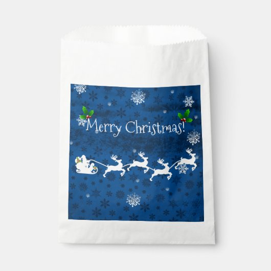 Blauwe pendelhoes en rendiertassen bedankzakje (Voorkant)