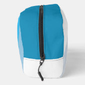 Blauwe penseelstreek klein toilettasje (Rechts)