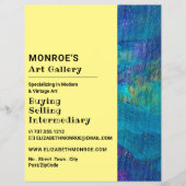 Blauwe penseelstreken, Art Dealer, Gallery Flyer (Voorkant)
