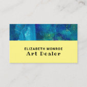 Blauwe penseelstreken, Art Dealer Visitekaartje (Voorkant)