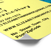 Blauwe penseelstreken, Kunsthandelaar, Galerij Adv Poster (Hoek)