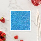 blauwe penseelstreken servet (Insitu)