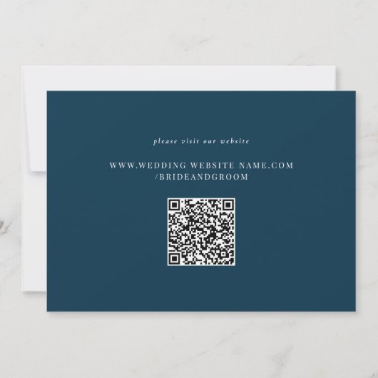 Blauwe Pentagons Waterverf Kaart (Achterkant)