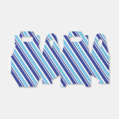 Blauwe pepermuntenstreep bedankdoosjes (Uitgevouwen)