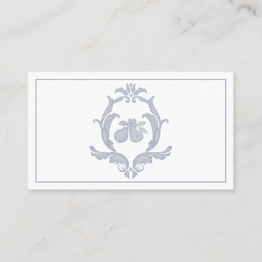 Blauwe Perfect Pear Display Douche Insert Kaart (Achterkant)