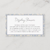 Blauwe Perfect Pear Display Douche Insert Kaart (Voorkant)