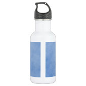 blauwe perkamentbruid waterfles  (Achterkant)