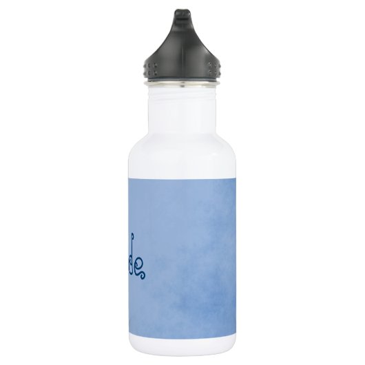 blauwe perkamentbruid waterfles  (Rechts)