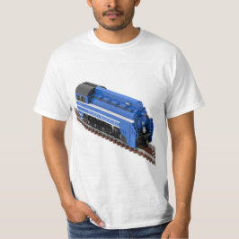 Blauwe persluchtlocomotief t-shirt