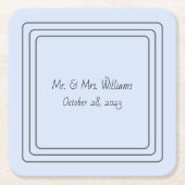 Blauwe persoonlijke onderzetters (Voorkant)