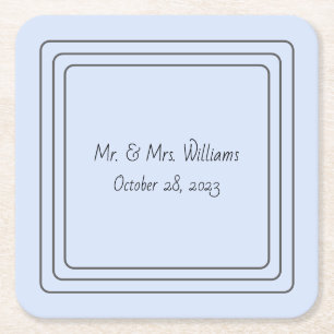 Blauwe persoonlijke onderzetters