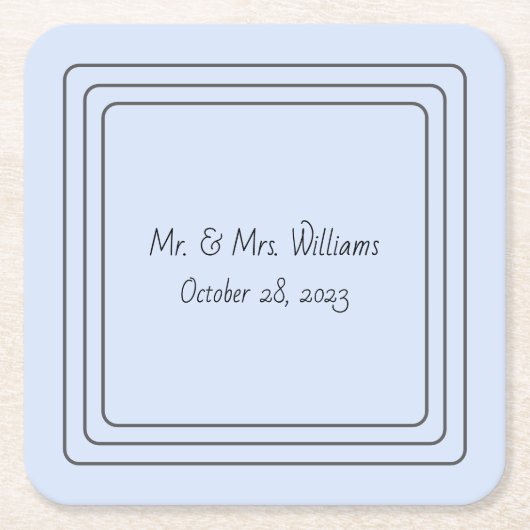 Blauwe persoonlijke onderzetters (Voorkant)