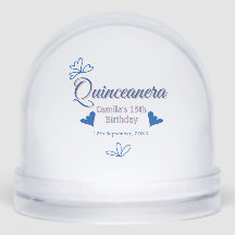 Blauwe perzik quinceanera 15e verjaardag rustieke 