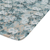 Blauwe perzik Witte Bloemen Snijplank (Hoek)