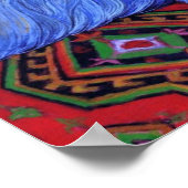 Blauwe Perzisch met Starfish Poster (Hoek)