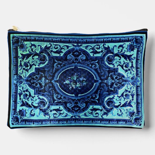 Blauwe Perzische Tapijt Tas (Voorkant)