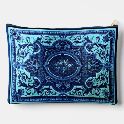 Blauwe Perzische Tapijtzak Etui (Achterkant)