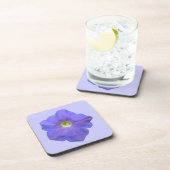 Blauwe Petunia Kurk Onderzetter (Rechterzijde)