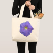 Blauwe Petunia-Tas Grote Tote Bag (Voorkant (product))