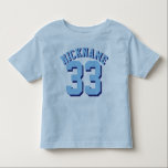 Blauwe peuter | Sporttrui ontwerp Kinder Shirts<br><div class="desc">Blauwe peuter | Sporttrui Design · Sporttrui T-shirt voor peuters</div>