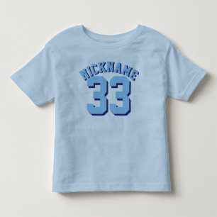 Blauwe peuter   Sporttrui ontwerp Kinder Shirts