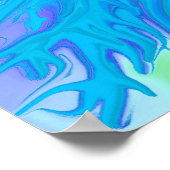 Blauwe Phoenix print (Hoek)