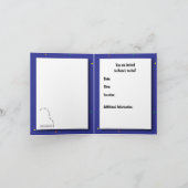 Blauwe Piano Overweging Uitnodiging (Binnen)