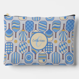 Blauwe Pickleball Paddles met Monogram Etui