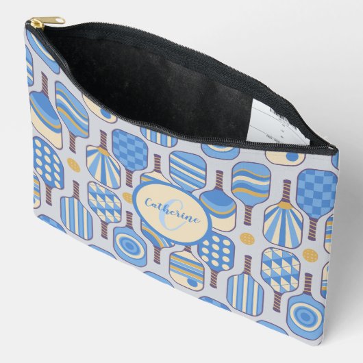 Blauwe Pickleball Paddles met Monogram Etui (Open)