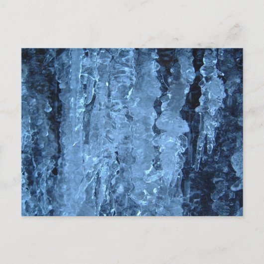 Blauwe pictogrammen briefkaart (Voorkant)