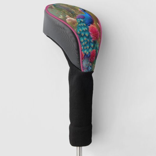 Blauwe piek, roze roze roze tuin golfheadcover (Schuin)