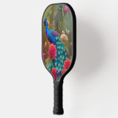 Blauwe piek, roze roze roze tuin pickleball paddle (Links)