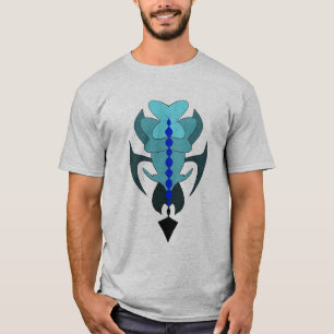 Blauwe pijl t-shirt