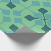 Blauwe pijlen cadeaupapier (Hoek)