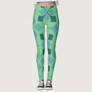 Blauwe pijlen leggings